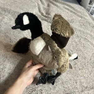 Folkmanis Canada Canadian Goose Hand Puppet 15" Realistic Plush Brown Black